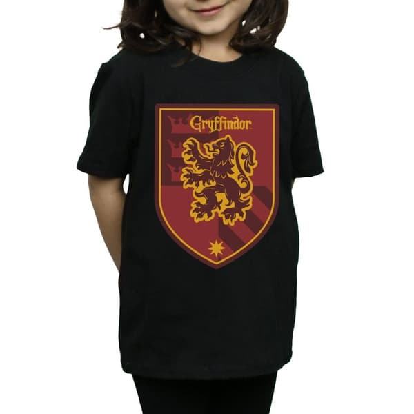 Harry Potter Gryffindor Crest Flat T-shirt i bomull för flickor