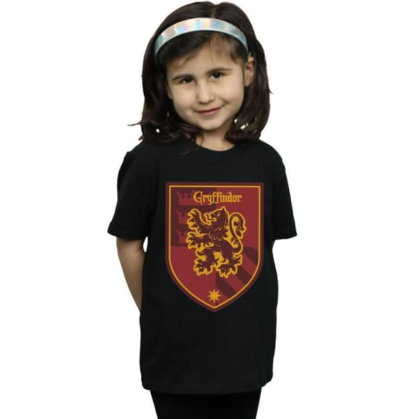 Harry Potter Gryffindor Crest Flat T-shirt i bomull för flickor