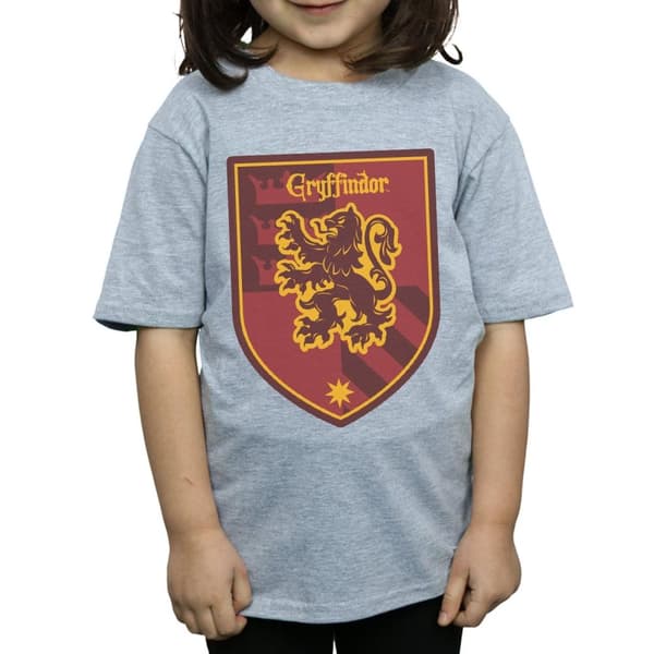 Harry Potter Gryffindor Crest Flat T-shirt i bomull för flickor