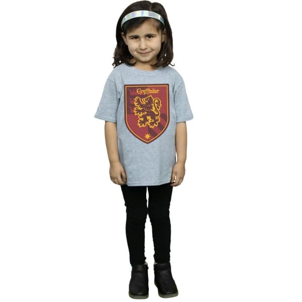 Harry Potter Gryffindor Crest Flat T-shirt i bomull för flickor