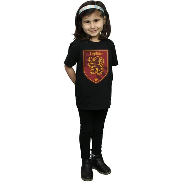 Harry Potter Gryffindor Crest Flat T-shirt i bomull för flickor