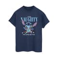 Pikkukuva 1 / 4: Disney Womens/Ladies Lilo & Stitch Naughty & Nice Cotton Boyfriend T-Shirt