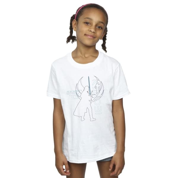 Star Wars Girls Obi-Wan Kenobi Jedi Master Balance Cotton T-Shirt