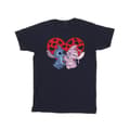 Miniatyrbillede 1 af 3: Disney Girls Lilo & Stitch Hearts Cotton T-Shirt