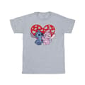 Miniatyrbillede 1 af 3: Disney Girls Lilo & Stitch Hearts Cotton T-Shirt