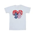 Miniatyrbillede 1 af 3: Disney Girls Lilo & Stitch Hearts Cotton T-Shirt