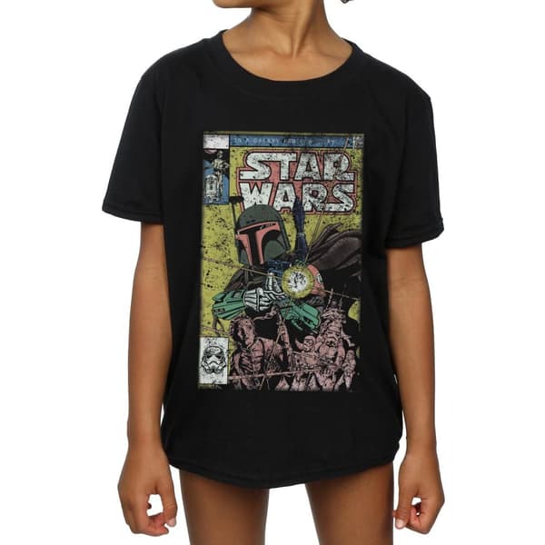Star Wars Girls Boba Fett Comic Cotton T-Shirt