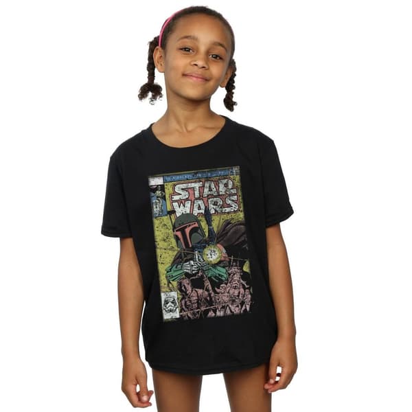 Star Wars Girls Boba Fett Comic Cotton T-Shirt