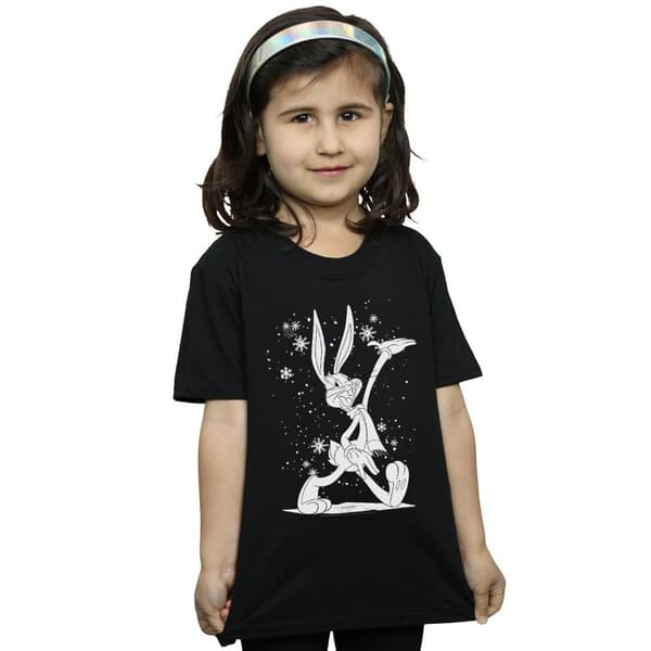 Looney Tunes Snurre Sprätt Let It Snow T-shirt i bomull för flickor