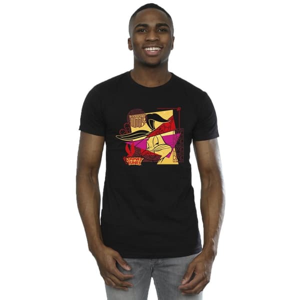 Looney Tunes Mens Bugs Rabbit New Year T-Shirt