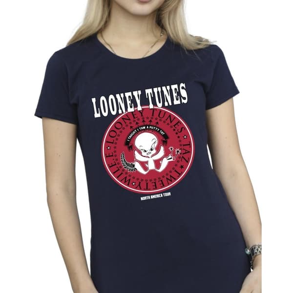 Looney Tunes Womens/Ladies Tweety Rock Disk Cotton T-Shirt