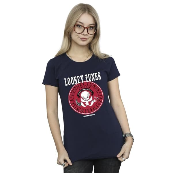 Looney Tunes Womens/Ladies Tweety Rock Disk Cotton T-Shirt