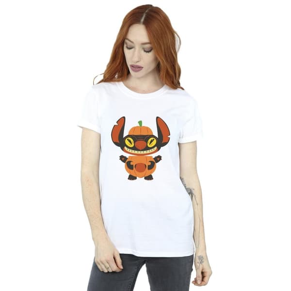 Disney Dam/Tjej Lilo & Stitch Pumpa Kostym Bomull Boyfriend T-shirt