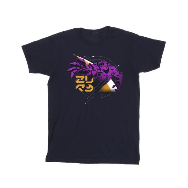 Disney T-shirt i bomull för flickor Lightyear Zurg Space Circle