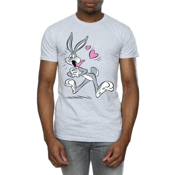 Looney Tunes Mens Bugs Bunny In Love T-Shirt