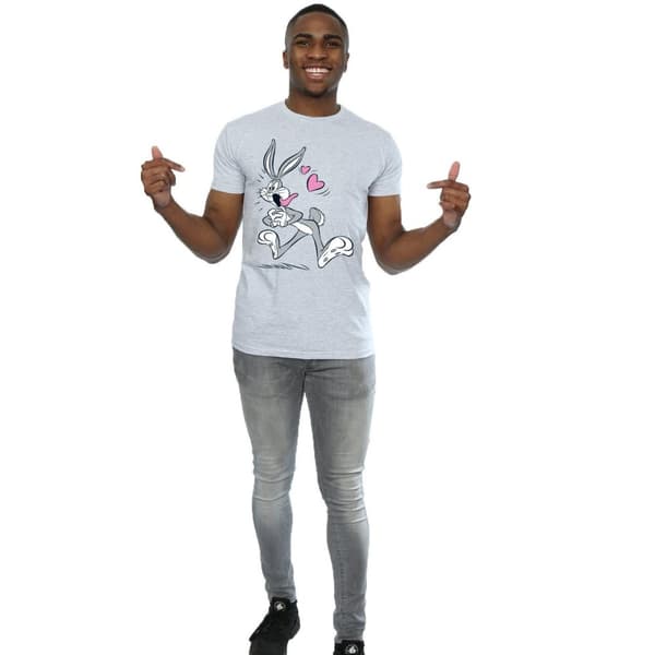 Looney Tunes Mens Bugs Bunny In Love T-Shirt