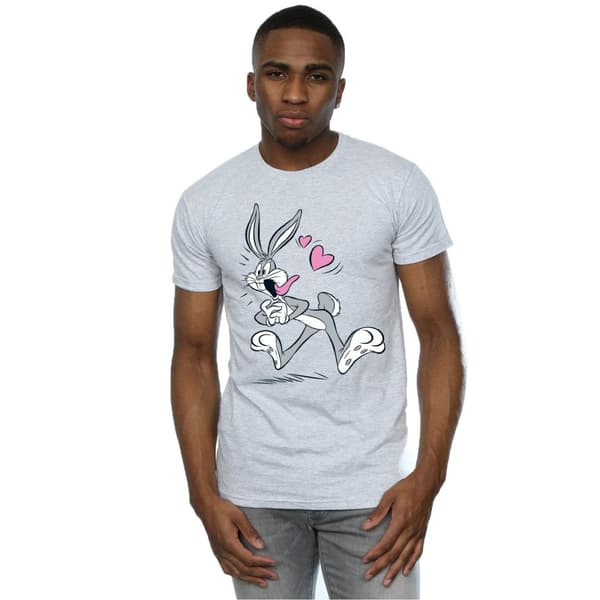 Looney Tunes Mens Bugs Bunny In Love T-Shirt