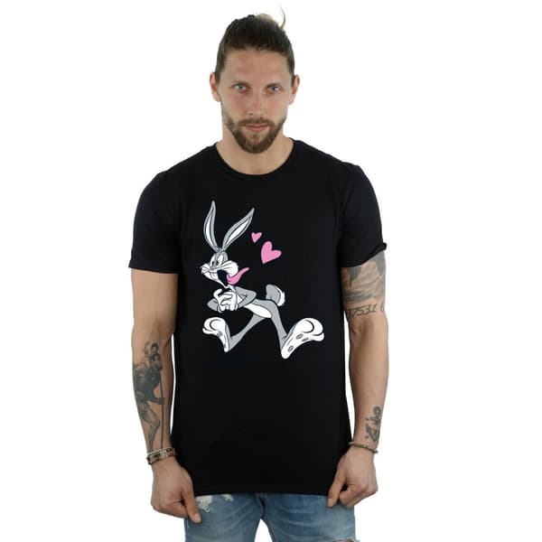 Looney Tunes Mens Bugs Bunny In Love T-Shirt