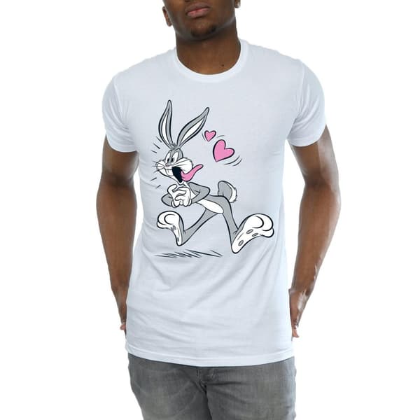 Looney Tunes Mens Bugs Bunny In Love T-Shirt