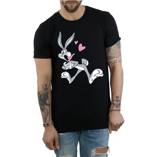 Looney Tunes Mens Bugs Bunny In Love T-Shirt
