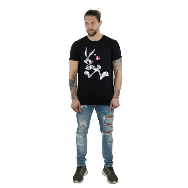 Looney Tunes Mens Bugs Bunny In Love T-Shirt