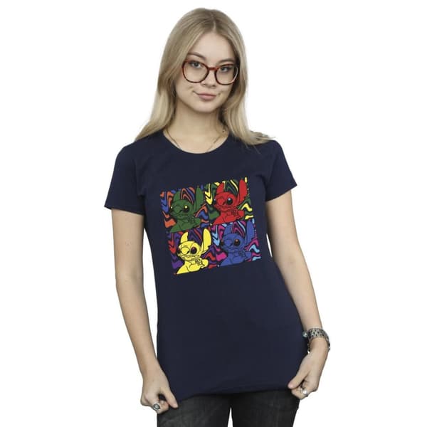 Disney Womens/Ladies Lilo & Stitch Pop Art Cotton T-Shirt