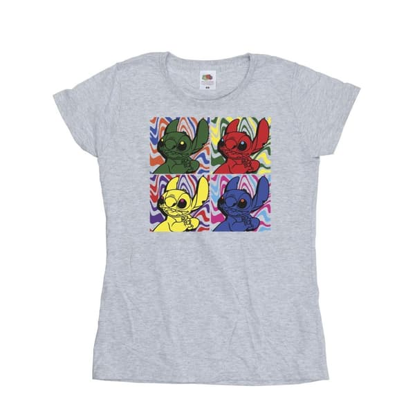 Disney Womens/Ladies Lilo & Stitch Pop Art Cotton T-Shirt
