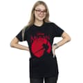 Pikkukuva 2 / 3: Disney Womens/Ladies Mulan Dragon Silhouette Cotton Boyfriend T-Shirt