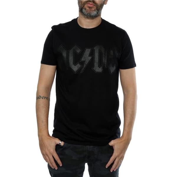 AC/DC Svart t-shirt med logotyp för herrar