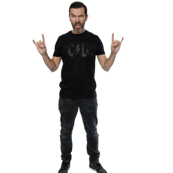 AC/DC Svart t-shirt med logotyp för herrar