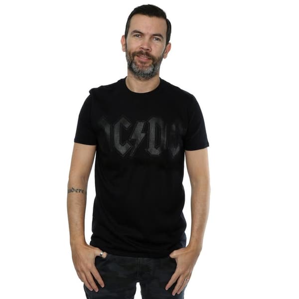 AC/DC Svart t-shirt med logotyp för herrar