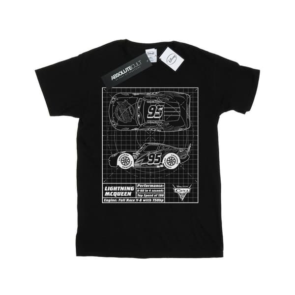 Disney Boys Cars Lightning McQueen Blueprint T-Shirt