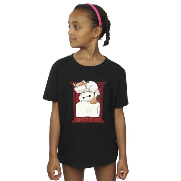 Disney Big Hero 6 Baymax Frame Support T-shirt i bomull för flickor