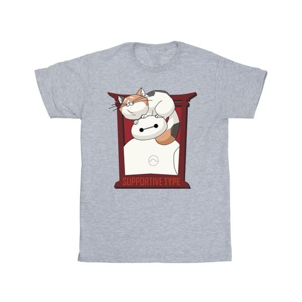 Disney Big Hero 6 Baymax Frame Support T-shirt i bomull för flickor