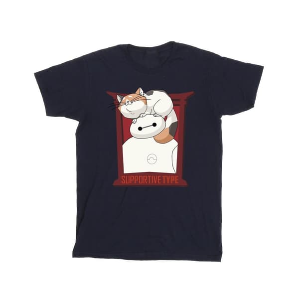 Disney Big Hero 6 Baymax Frame Support T-shirt i bomull för flickor