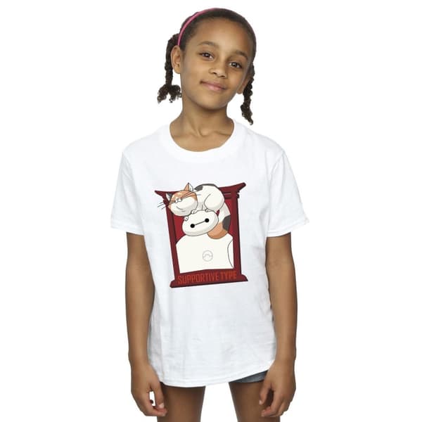 Disney Big Hero 6 Baymax Frame Support T-shirt i bomull för flickor
