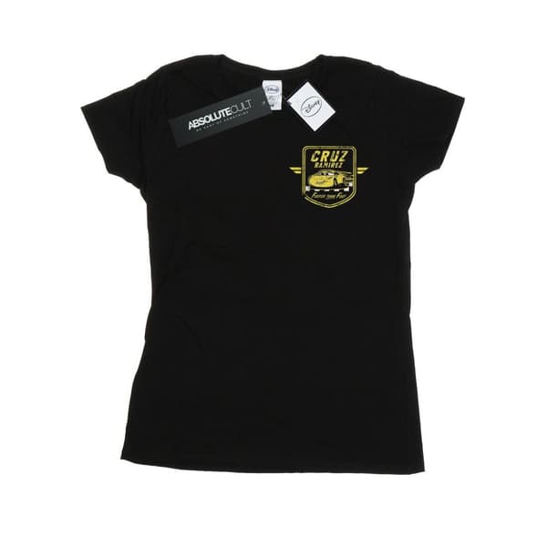 Disney Dam/Tjej Cars Cruz Ramirez Faux Pocket Logo Bomulls-T-shirt