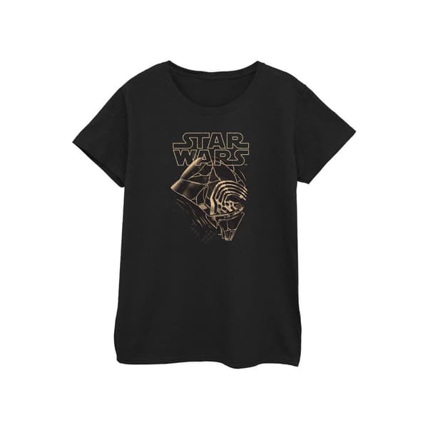 Star Wars: The Rise of Skywalker Dam/Tjej Star Wars The Rise Of Skywalker Kylo Ren Mask Bomulls-T-shirt Black XL