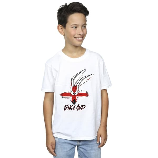 Looney Tunes Boys Coyote England Face T-Shirt