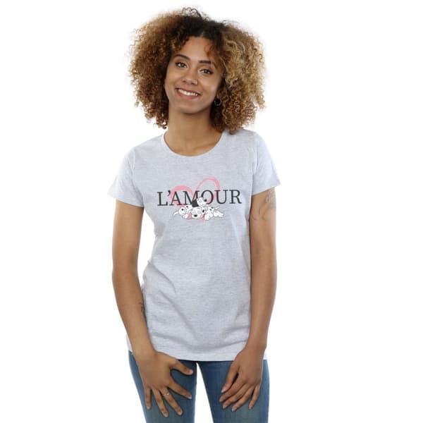 Disney Dam/Tjej 101 Dalmatiner L´Amour T-shirt i bomull