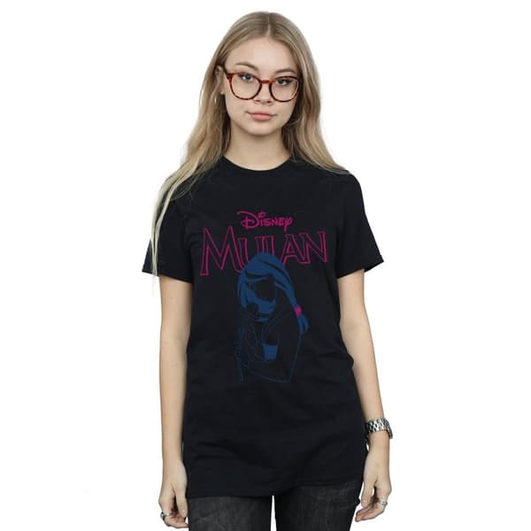 Disney Womens/Ladies Mulan Magnolia Line Cotton Boyfriend T-Shirt