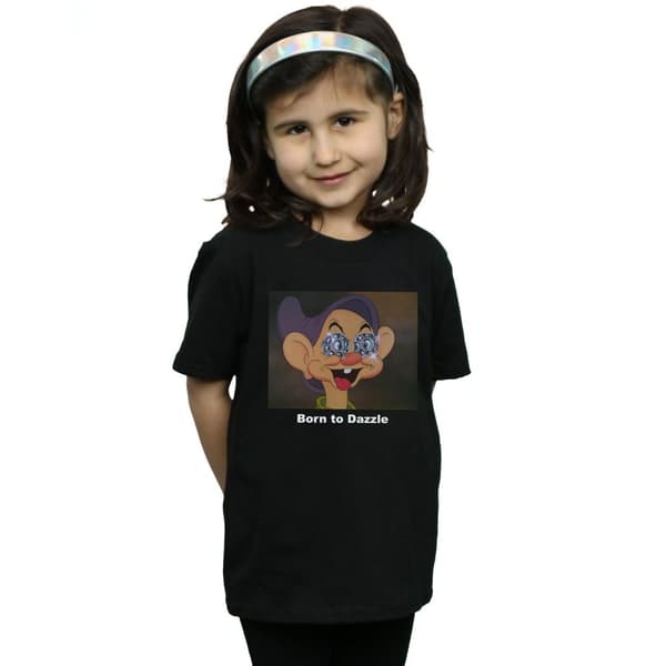 Disney Dopey Born To Dazzle bomulls-T-shirt för flickor