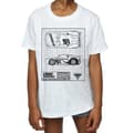 Miniatyrbillede 3 af 5: Disney Girls Cars Cruz Ramirez Blueprint Cotton T-Shirt