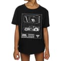 Miniatyrbillede 3 af 5: Disney Girls Cars Cruz Ramirez Blueprint Cotton T-Shirt