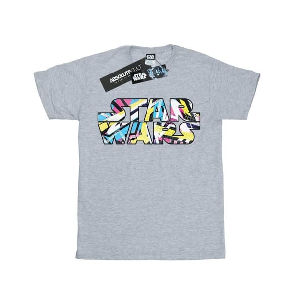 Star Wars Sporty t-shirt med poplogotyp i bomull för flickor