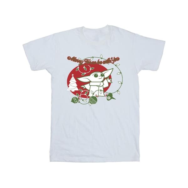 Star Wars The Mandalorian Boys Baby Yoda Force Be With You T-Shirt