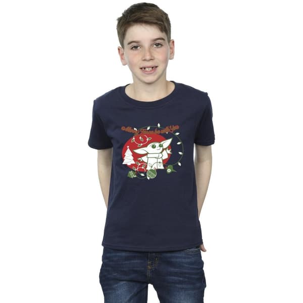 Star Wars The Mandalorian Boys Baby Yoda Force Be With You T-Shirt