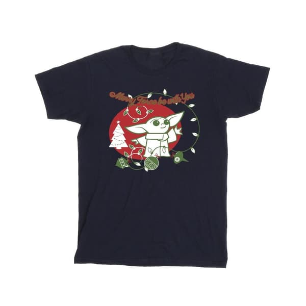 Star Wars The Mandalorian Boys Baby Yoda Force Be With You T-Shirt