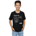 Miniatyrbild 2 av 5: Star Wars Millennium Falcon Blueprint T-shirt för pojkar