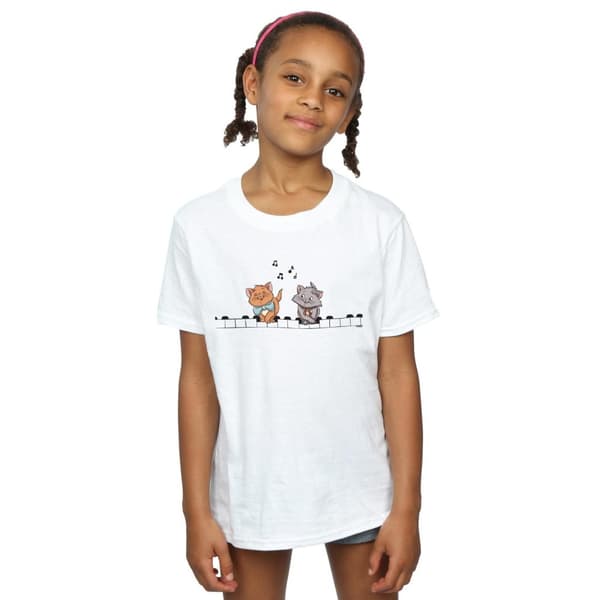 Disney Girls The Aristocats Piano Players Cotton T-Shirt